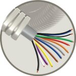 Elflex tube précâblé 20mm + câble de téléphonie SVV gris 12x0,8mm (100m) (ref:ELFLEX12X0,8 R 100)