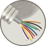 Elflex tube précâblé 16mm + câble de téléphonie SVV gris 10x0,8mm (100m) (ref:ELFLEX10X0,8 R 100)
