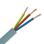 VTMB H05VV-F câble de raccordement PVC souple gaine rainurée 500V gris 3G0,75mm² (100m) (ref:VTMB3G0,75 R 100)