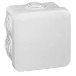 Boîte carrée Plexo IP 55 étanche - blanc - 7 embouts (Pack de 5)  (ref:92013)