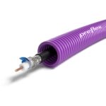 Preflex tube précâblé 25mm + coax PE11 rouleau 50m (50m) (ref:TFLEXPE11 R 50)