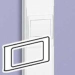 Support appareillage 2 postes DLP design 35x105 et 50x105mm (ref:10923)