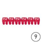 Repère CAB 3 - chiffre 9 blanc - sect. 4 à 6 mm² (Pack de 800)  (ref:38239)