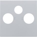 Enjoliveur pour connection coax tv + satellite, sterling (ref:121-69551)