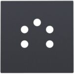 Enjoliveur téléphonie 5 pôles, anthracite (ref:122-69001)