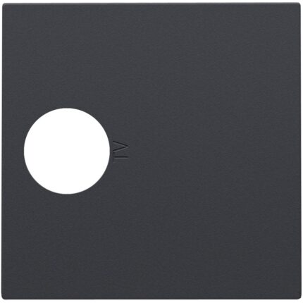Enjoliveur pour connection coax simple, anthracite (ref:122-69101)