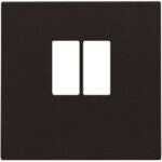 Enjoliveur pour simple connecteur haut-parleur, brun (ref:124-69801)