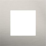 Plaque de recouvrement (60mm) simple, inox anthracite (ref:150-76100)