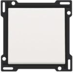 Manette pour bouton poussoir, BLANC steel (ref:154-61105)