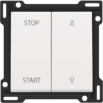 Manette pour interrupteur pour volets 10A 250V AC, BLANC steel (ref:154-65905)