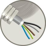 Elflex tube précâblé 25mm + câble d'installation XVB 5G4mm² (50m) (ref:ELFLEXXVB5G4 R 50)