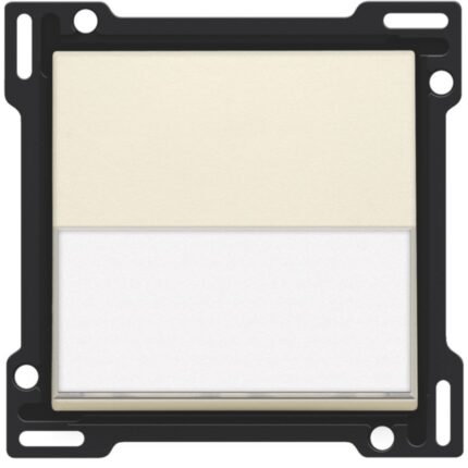 Manette avec porte-étiquette pour bouton poussoir, crème (ref:100-60905)