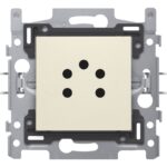Connecteur téléphonie 5 pôles, crème (ref:100-69000)