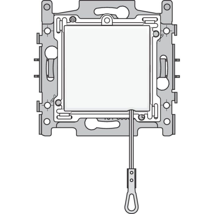 Interrupteur à tirage va-et-vient 10A 250V AC, blanc (mécanisme complèt) (ref:101-63600) – Image 1