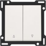 Manette pour bouton poussoir pour volets verrouillage électrique, blanc (ref:101-65914)