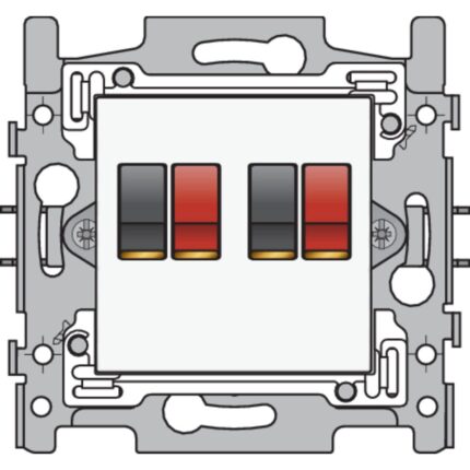 Connexion haut-parleur double, blanc (ref:101-69700)