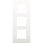 Plaque de recouvrement (60mm) triple vertical, blanc (ref:120-76300)