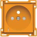 Enjoliveur pour prise de courant avec indication de tension, orange (ref:198-66607)