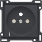 Enjoliveur pour prise de courant avec indication de tension, anthracite (ref:122-66607)