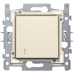 Interrupteur pour carte d'hôtel 10A 250V AC, avec NO/NF contact, crème (ref:100-61900)