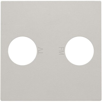 Enjoliveur pour connection coax EDU tv + FM, gris clair (ref:102-69702)