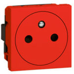 Mosaic prise 2P+T affleurement 10/16A 250V 2 mod. Blanc (ref:77133)