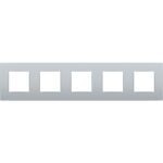 Plaque (71mm) quintuple horizontal Sterling (ref:121-76005)