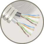 Elflex tube précâblé 20mm + data 2x U/UTP CAT6 PVC (100m) (ref:EL2U/UTP6P R 100)