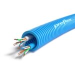 Preflex tube précâblé 20mm + câble data 2x U/UTP CAT6 4P PVC rouleau 100m (100m) (ref:TF2U/UTP6P R 100)