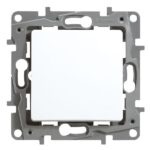 Niloé poussoir 6A 250V NO-NF blanc à griffes (ref:664505)