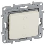 Niloé interrupteur volets roulants crème à griffes (ref:664611)