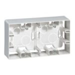 Niloé cadre saillie 2P blanc 159,5x88,5mm vertical / horizontal (ref:664799)