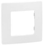 Niloé plaque 1 poste blanc (ref:665001)