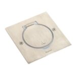 Réceptacle prise de sol carré Inox pour fonctions Mosaic (ref:89700)