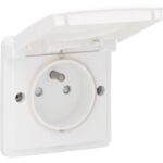 Hydro prise 2P+T (broche) blanc (ref:701-36600)