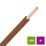 H07Z-U fil d'installation massif sans halogène 90° 750V brun 2,5mm² (100m) (ref:H07Z-U2,5M R 100)