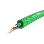 Preflex tube précâblé 16mm LS0H vert + câble bus KNX EIB 2X2X0,8mm (100m) (ref:TFZH2X2X0,8BUS R 100)