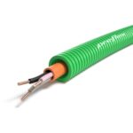 Preflex tube précâblé 16mm LS0H vert + installation RF1H30 3G1,5mm² (100m) (ref:TFZHF3-3G1,5 R 100)