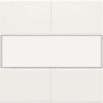 Set de finition avec porte-étiquette pour bouton-poussoir quadruple, libre de po (ref:101-40250)