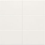 Set de finition pour bouton-poussoir sextuple, libre de potentiel, 24 V, BLANC (ref:101-60050)