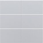 Set de finition pour bouton-poussoir sextuple, libre de potentiel, 24 V, sterlin (ref:121-60050)