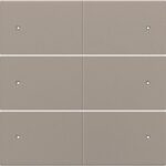 Set de finition pour bouton-poussoir sextuple, libre de potentiel, 24 V, avec LE (ref:123-60150)