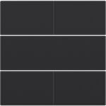 Set de finition pour bouton-poussoir quadruple, libre de potentiel, 24 V, NOIR (ref:161-40050)