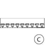 Repère Mémocab - lettre C noir sur fond blanc - 2,3 mm (Pack de 240)  (ref:37828)