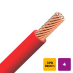 VOB H07V-R fil PVC câblé 750V Eca 70°C rouge 10mm² (100m) (ref:V0B10R-R-ECA R 100)
