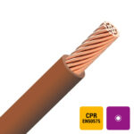 VOB H07V-R fil PVC câblé 750V Eca 70°C brun 6mm² (100m) (ref:V0B6M-R-ECA R 100)