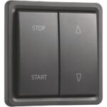 HYDRO INTERRUPTEUR VOLETS 10A 250V APPARENT NOIR (ref:761-35900)