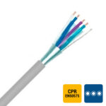 TVVF téléphonie PVC blindé global intérieur 150V Cca s3d2a3 gris 1X4X0,8mm (1000m) (ref:TVVF-1Q0,8G-CCA B 1000)
