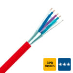 TVVF téléphonie PVC blindé global intérieur 150V Cca s3d2a3 rouge 1X4X0,8mm (500m) (ref:TVVF-1Q0,8R-CCA B 500)