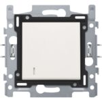 Interrupteur à témoin bipolaire + socle - bornes à connexion rapide - blanc (ref:101-67208)